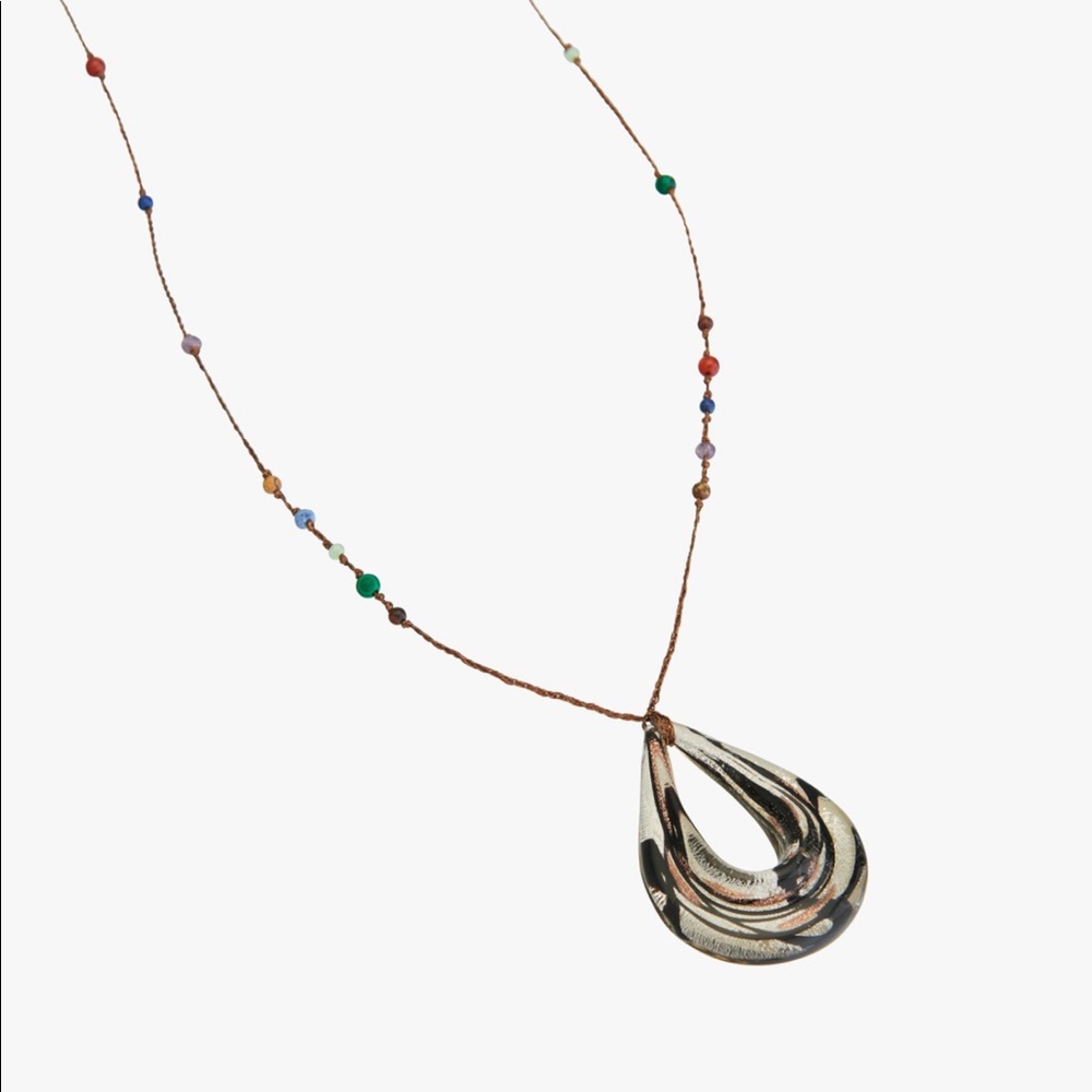 NWT ZARA LIMITED EDITION GLASS NECKLACE - Picture 3 of 6